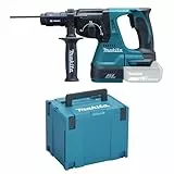 Makita Akku-Kombihammer für SDS-Plus 18 V im Makpac ohne Akku/Ladegerät DHR243ZJ, Schwarz, Blau