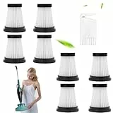8 Stück für Hepa Filter Set, Staubsaugerfilter, für Genius Invictus One 1.0 X7 2.0 Zubehör für Filterstaubsauger, Waschbarer Hepa Filter Pack, mit Reinigungsbürst, für Rubot Handstaubsauger Filter