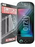 Orzly Glas-Displayschutzfolie für Nintendo Switch 2 Konsole 2025 Bildschirmgröße 7,9 Zoll 4 Pack.Keine Blasen, Einfache Installation, Anti-Kratz-Edition