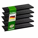 Stufenmatten aus Gummi mit Schrägkante, rutschfest, für Außen- und Innenbereich, 5 Stück, verschiedene Designs erhältlich (Coin 5 Stück, 75x25cm)