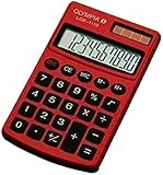 OLYMPIA Taschenrechner LCD - 1110, rot, 941901002