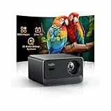 Beamer-4K [800+ Apps Compatible with Netflix, Browser & Live-TV | AI-Auto-Setup & CEC-Steuerung] 1080P 1400 ANSI Lisowod Smart Beamer WiFi 6, Bluetooth 5.2, Dolby Audio, Heimkino & Outdoor Projektor