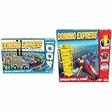Crazy Race – Set mit 2 Spielen: Domino Express Track Creator + Starter Lane – Konstruktionsspiel – Domino-Rennen – Werden Sie der König der Kaskade – Zum Spielen allein, mit Familie oder Freunden – 1+