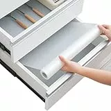 Schubladenmatte von Linda's Essentials (60 x 500 cm) - Antirutschmatte Schubladen Schrankfolie Schrankpapier abwaschbar, Kühlschrank Folie die Schubladen und Regale sauber hält - Zuschneidbar (klar)