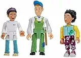 Simba 109251079 - Feuerwehrmann Sam Familie Flood Figurenset, Mike, Helen und Mandy Flood, voll beweglich, 7,5cm, ab 3 Jahre