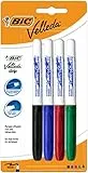 BIC Velleda Grip Whiteboard-Marker, farblich sortiert, 4 Stück