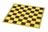 Sunrise Chess & Games Turnier Schachbrett aus Karton, Gelb-Braun