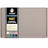 MateeyLife Napfunterlage Katzen, Napfunterlage Hund Groß, Hundenapf Kleine Hunde, Silikon Unterlage Hundenapf Grosse Hunde, rutschfeste Unterlage Katzennapf, Katzen Futternapf Unterlage, 55 x 35 cm