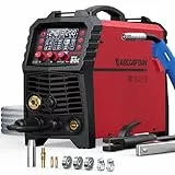 ARCCAPTAIN MIG MAG Schweißgerät 200 Ampere, 7 in 1 vollsynergisches Schweißgerät FLUX Fülldraht/MAG/MIG Schutzgas Schweißgerät/MMA/Lift TIG/Unterstützung Spool Gun/Punktschweißen, IGBT Inverter230V