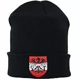 EXPRESS-STICKEREI Lustige Strickmütze - Warme Wintermütze mit Spruch Österreich Wappen - Biker Beanie für Damen und Herren - Unisex Wollmütze Seemannsmütze - Beanie Haube mit Austria Fahne