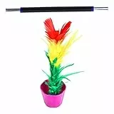 Harilla Zauberstab verwandelt Sich in Blume, Zaubertrick Stab zu Blume, Stick to Rose Zaubertricks Zauberstab zum Blühen, Einfache Zaubertricks Lustige Spielzeuge Show für Kinder und Zauberer