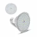 Fdit 50W LED Pflanzenlampe, E27 Vollspektrum Pflanzenlicht Innenpflanzen Wachstumslampen, Pflanze wachsende Lampen für Garten, Gewächshaus, Zimmerpflanzen, Sämlinge, Gemüse Blumen & Hydroponik
