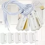 Benaton 5 Tür Fenstersensoren, Mc-38 Abs Tür Fenstersensor, Magnetschalter Für Verdrahtete Tür Und Fenstersensoren, Tür Und Fenstersensoren Unterputz, Magnetschalter Home Security Alarmanlage(Weiß)