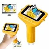 Digitales Mikroskop für Kinder, SKYBASIC Mini-Mikroskopkamera mit 3,0-Zoll-IPS-Bildschirm, 1000-fachem Zoom, tragbares Kindermikroskop, PC-kompatibel, Geburtstagsgeschenk für Kinder von 6-12 Jahren