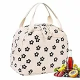 Kühltasche für Mittagessen – 150 g Stoffgriffe, niedliche Kühltaschen aus geripptem Samt | Arbeit, Schule, Picknick, Reisen, Strand, Geschenke für Frauen, Ihre Frau, Roba Preppy, niedlich