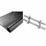 Sunny Health & Fitness 35,5 cm Hantelstangen-Set STDBH-14 + Ausrüstung Matte NO. 074-XS