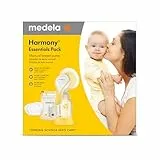 Medela Harmony Essentials Pack – Set mit Harmony Handmilchpumpe, PersonalFit Flex Brusthaube, Muttermilchbeuteln und Stilleinlagen – Ideal für unterwegs