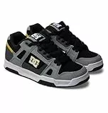 DC Shoes Herren Stag Sneaker, Grey Yellow, 43 EU