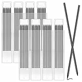 48 Stück Bleistiftminen für Zimmermannsbleistift, 2.8mm Tischler Bleistift Ersatzminen für Pica Dry Minen, Mine Ersatz, Solide Tieflochmarker Minen Konstruktion für Architekt Zeichnen