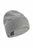 camel active Herren 406510-6M51 Beanie-Mütze, Hafer, Einheitsgröße