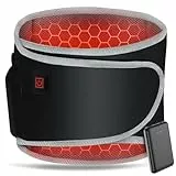 Arlierss Wärmegürtel Rücken mit 5000mAh Akku, Elektrisches Heizkissen Kabellos mit Abschaltautomatik, Gurt Verstellbare Riemen Wärmekissen Heizgürtel mit 3 Heizstufen zur Schmerzlinderung