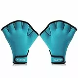 TAGVO Aquatic Handschuhe für den Oberkörperwiderstand, Schwimmhandschuhe mit Trageschlaufe, gut nähen, kein Ausbleichen, Größen für Männer Frauen Erwachsene Kinder