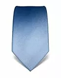 Vincenzo Boretti Herren Krawatte reine Seide uni einfarbig edel Männer-Design zum Hemd mit Anzug für Business Hochzeit 8 cm schmal/breit hellblau