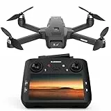 GPS Drohne mit Kamera, 4.5inch LCD Fernbedienung, GPS Auto Rückkehr, 32G SD Karte, Drone Professional, bürstenloser Motor optischer Fluss, 3 Geschwindigkeiten für Erwachsene/Anfänger