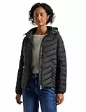 Street One Damen 2005548 Jacke mit Abnehmbarer Kapuze, Black, 46