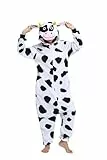 LABULA Tieroutfit Cosplay Jumpsuit Pyjamas Unisex Erwachsene Tierkostüme,Cow,XL