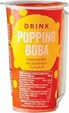 OBOBA Popping Boba Drink, Strawberry und Passion Fruit - 1 x 425ml