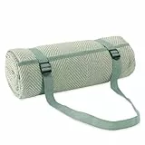 Paco Home Picknickdecke Outdoor wasserdicht - Faltbar & leicht, Sand- & schmutzabweisend - Stranddecke Camping Garten Festival Decke, Farbe:Grün, Größe:200x200cm