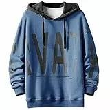 Herren Casual Hoodie Kapuzenpullover Langarm Basic Sweatshirts Classic Unisex Pullover Frühling Herbst Winter