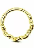 OUFER Body Piercing Helix Tragus Daith Hoop Ohrring Ring 16G 316L Edelstahl Rook Septum Piercing Schmuck Knorpel Ohrring Hoop Ring, Edelstahl