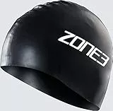 ZONE3 Silikon Badekappe, Schwarz, Einheitsgröße