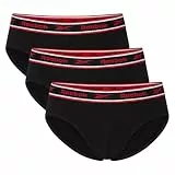 Reebok, Herren-Slip, Baumwolle, Eingriff vorne, mit Bund mit Logo – 3er-Packung