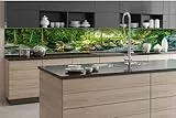 Dimex Küchenrückwand Folie Selbstklebend BOTANISCHER Garten 350 x 60 cm | Klebefolie - Dekofolie - Spritzschutz für Küche | Made in EU