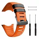 ANBEST TPU Ersatzbänder Kompatibel mit Suunto Core Armband, TPU Sportarmband Erstatzband Uhrenarmband für Suunto Core (Orange)