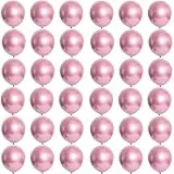 Kleine Luftballons Metallic Baby Pulver 5 Zoll für Party Glänzende,36 Stück Mini Metallisches Chrom Latex Luftballons Helium Ballons für Geburtstag,Hochzeit,Babyparty Graduierung Weihnachts Dekor