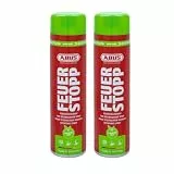 ABUS Feuerlöschspray Feuerstopp AFS625 fluorfrei - 2er Set - handlicher Feuerlöscher gegen Entstehungsbrände der Brandklassen 5A und 5F - lange Haltbarkeit - für Haushalt, Küche, Camper und Grill
