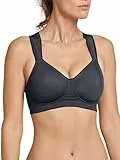 Schiesser Damen Sport Bra, Softcup Sport-BH, per Pack Grau (anthrazit 203), 75C(Herstellergröße: 075C)