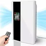 Onherm Luftentfeuchter Mit Fernbedienung, Elektrischer Luftentfeuchter 1500ML, Automatische Abtauung und Abschaltung, 24H Timer, Ultra Leise Schlafmodus, Entfeuchter für Badezimmer, Schlafzimmer