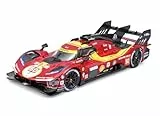 Bburago Ferrari 499P LMH #50 Lemans '25 - Hypercar Modellauto 1:24 Die-Cast Originalgetreues Sammlerauto Spielzeugauto mit beweglichen Türen ab 14 (18-26316)