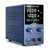 NANKADF Labornetzteil, DC-Netzteil, Labornetzgerät mit Drehknopfverstellung, einstellbares Schaltnetzteil mit 5V 3,6A USB-Schnellladefunktion (30V 10A)