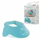 Reer MyHappyBath Cap Shampoo-Schutz, schützt Dein Kind vor Tränen beim Haarewaschen, stufenlos verstellbar, blau, 40-55 cm Kopfumfang