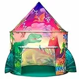 JOYIN Dinosaur Kinderzelt für Drinnen Spielzelt Kinder Pop up Spielzelt Kids Indoor Outdoor Weltraumzelt Tragbares Kinderspielzelt mit Tragetasche, Geschenk für Kinder
