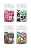 Spar-Set: 4 Beutel GIZEH Active Filter 6 mm, je 1x Black, Brown, Pink und Rainbow, 50 Filter pro Beutel