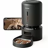 PETLIBRO Futterautomat Katze mit Kamera, 1080P Video, Austauschbare Slow-Food-Schüssel, 5G WiFi Futterspender Hund mit APP & Nachtsicht, Bewegungs & Tonalarm für Haustiere, 1-10 Mahlzeiten, Schwarz