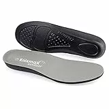 Knixmax Outdoor Sport Einlegesohlen für Männer und Frauen stoßdämpfende Netzstoff Schuheinlagen bequemes und atmungsaktives Universal Einlagekissen für Sport und Arbeitsschuhe Grau EU45