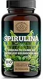 Bio Spirulina Presslinge - 600 Tabletten (500 mg) 6000mg hochdosiert - Bio-Algen aus kontrolliert biologischem Anbau (Herkunft Australien) -Deutsche Abfüllung- SCHEUNENGUT®